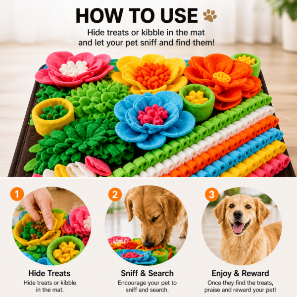 Pet Snuffle Mat for Dogs & Cats