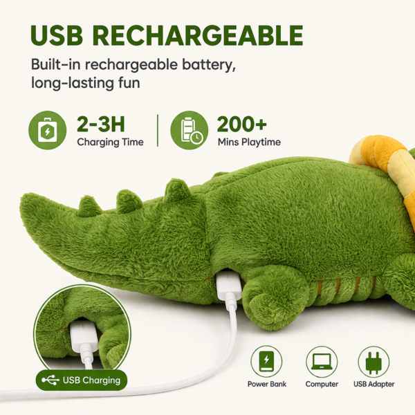 Electric Plush Pet Toy for Dogs & Cats