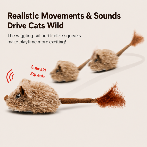 Electric Moving Mouse Cat Toy