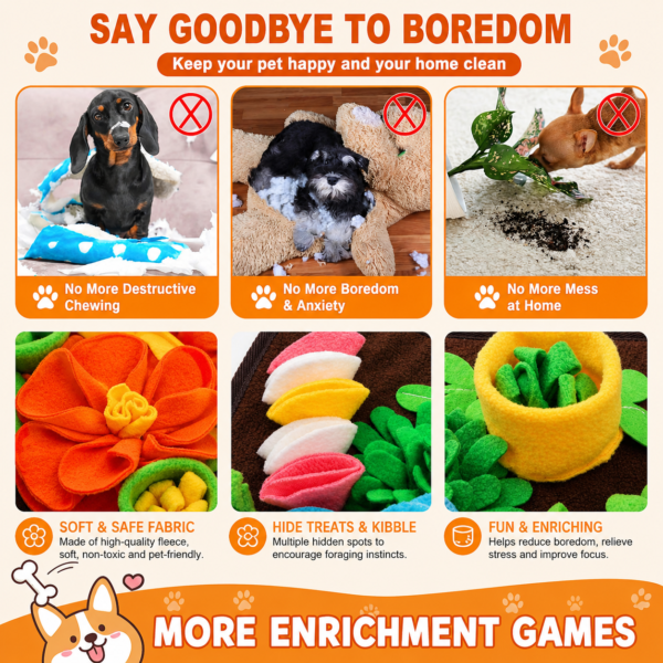 Pet Snuffle Mat for Dogs & Cats