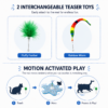 Interactive Hide & Seek Cat Toy with Motion Sensor Keep Indoor Cats Active, Curious & Entertained
