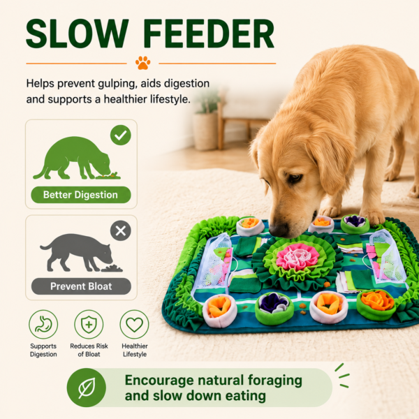 Large Snuffle Mat for Dogs & Cats – Interactive Slow Feeder & Foraging Puzzle Toy