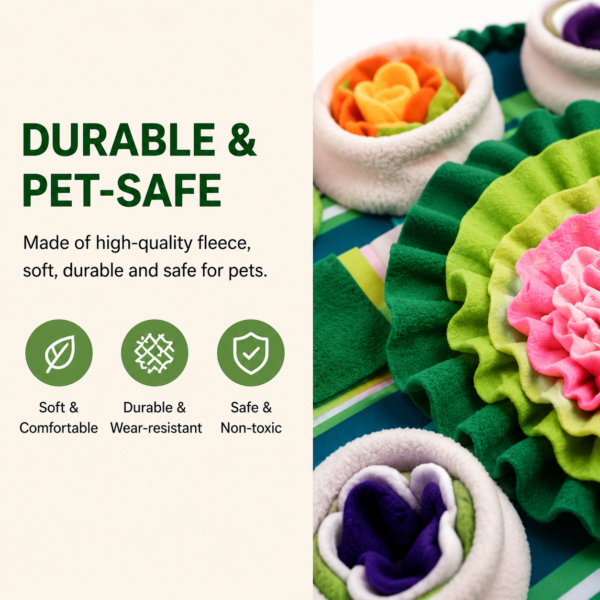Large Snuffle Mat for Dogs & Cats – Interactive Slow Feeder & Foraging Puzzle Toy