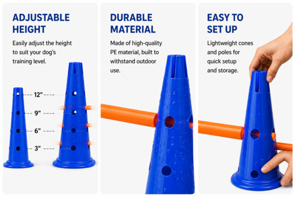 Dog Agility Training Equipment Set Dog Agility Training Equipment Set