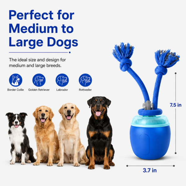Interactive Automatic Rolling Dog Toy