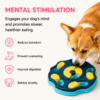 Interactive Slow Feeder Puzzle Bowl for Dogs & Cats