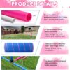 Dog Agility Course Backyard Set, Dog Agility Equipment, Pet obstacle Course Backyard with 6 Dual Mode Weave Poles, 2 Adjustable Hurdle, Jump Ring, Tunnel, Pause Box, Toy Balls and 2 Carrying Bags