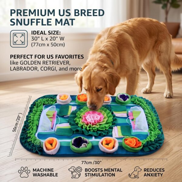 Large Snuffle Mat for Dogs & Cats – Interactive Slow Feeder & Foraging Puzzle Toy