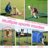 Dog Agility Course Backyard Set, Dog Agility Equipment, Pet obstacle Course Backyard with 6 Dual Mode Weave Poles, 2 Adjustable Hurdle, Jump Ring, Tunnel, Pause Box, Toy Balls and 2 Carrying Bags