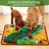 Dog Snuffle Mat with Squeaky Mushrooms Extra-Large Dog Snuffle Mat with Squeaky Mushrooms Turn Mealtime into an Enriching Adventure