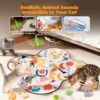 Interactive Automatic Cat Toy with Butterfly & Feather Wands Smart Hunting Fun for Curious Indoor Cats