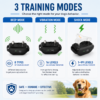 Remote Dog Training Collar with Beep Vibration Shock Modes Waterproof Anti Bark Collar