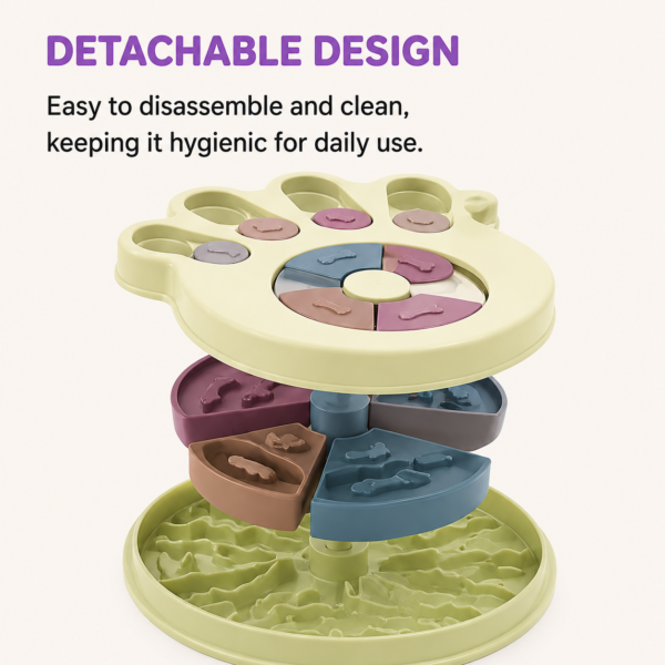 Interactive Slow Feeder Dog Bowl Interactive Slow Feeder Dog Bowl Fun Puzzle Feeding Toy for Dogs & Cats