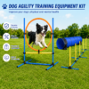 Dog Agility Training Equipment Kit Complete Pet Obstacle Course Set for Fun Training & Interactive Exercise
