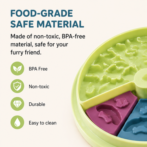 Interactive Slow Feeder Dog Bowl Interactive Slow Feeder Dog Bowl Fun Puzzle Feeding Toy for Dogs & Cats