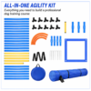 Dog Agility Training Equipment Kit Complete Pet Obstacle Course Set for Fun Training & Interactive Exercise