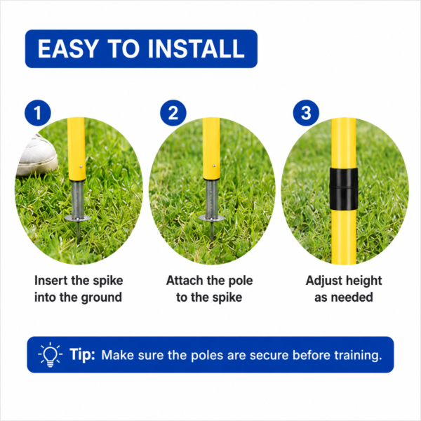Dog Agility Weave Poles Training Set Improve Speed, Focus & Agility Through Interactive Trainin