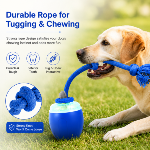 Interactive Automatic Rolling Dog Toy